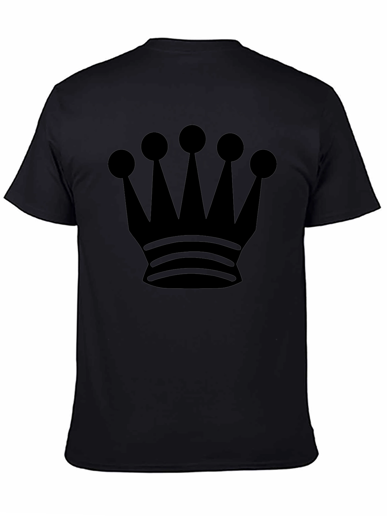 Crown Graphic Black T-Shirt - Stylish Design