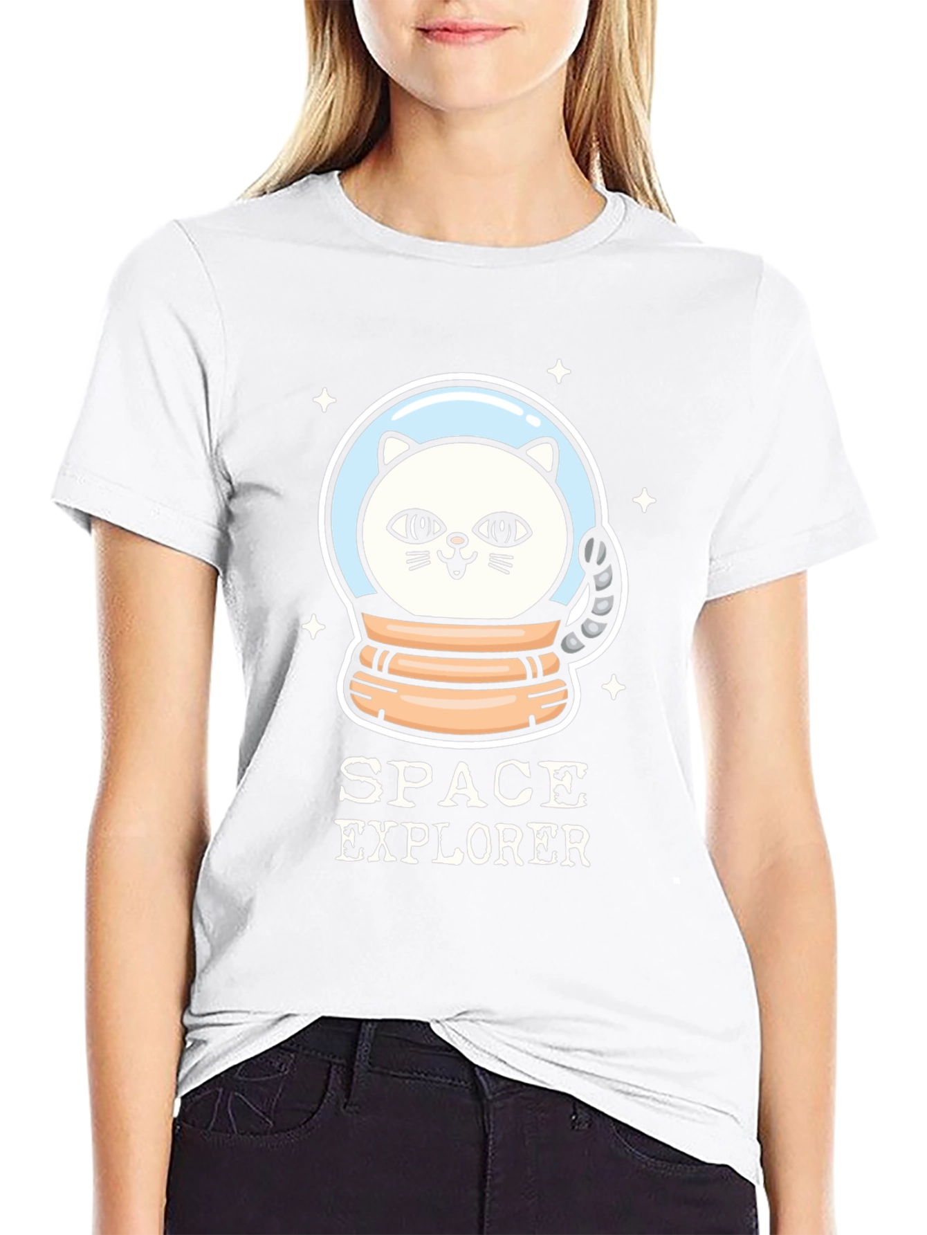 Space Explorer Cat T-Shirt - Unisex Graphic Tee
