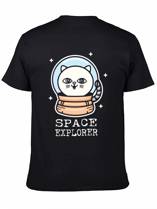 Space Explorer Cat T-Shirt - Unisex Graphic Tee